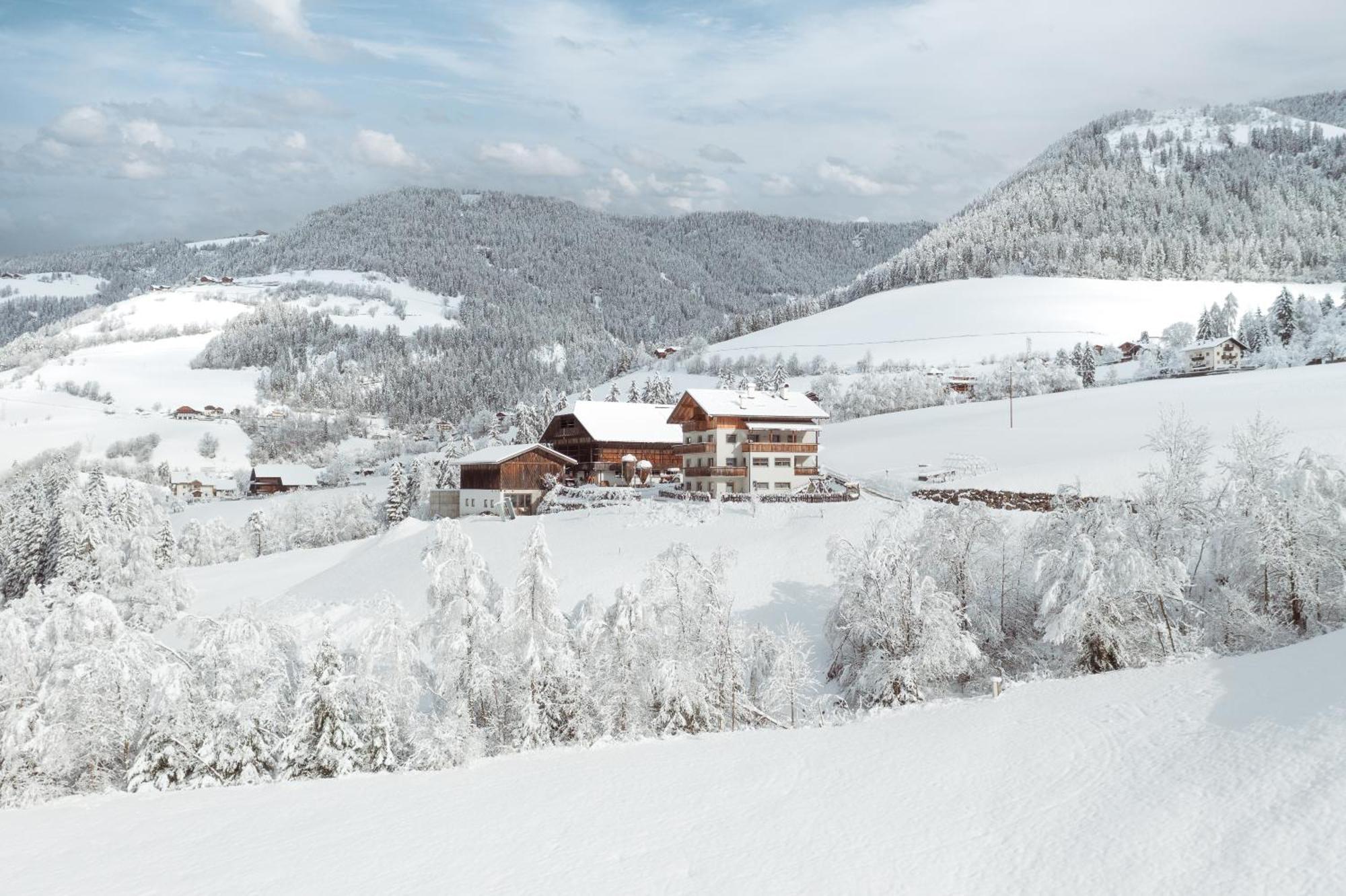Grosskarnaiderhof Appartements-Bauernhof-Natur Pur Luson Exterior foto